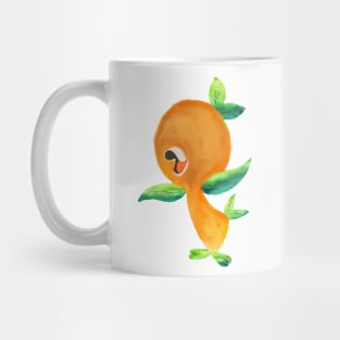 Orange Bird Watercolor Mug